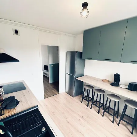 New! T5 Moderne Pres De Lille, Netflix, Wifi, Decoration Cosy Appartement *
